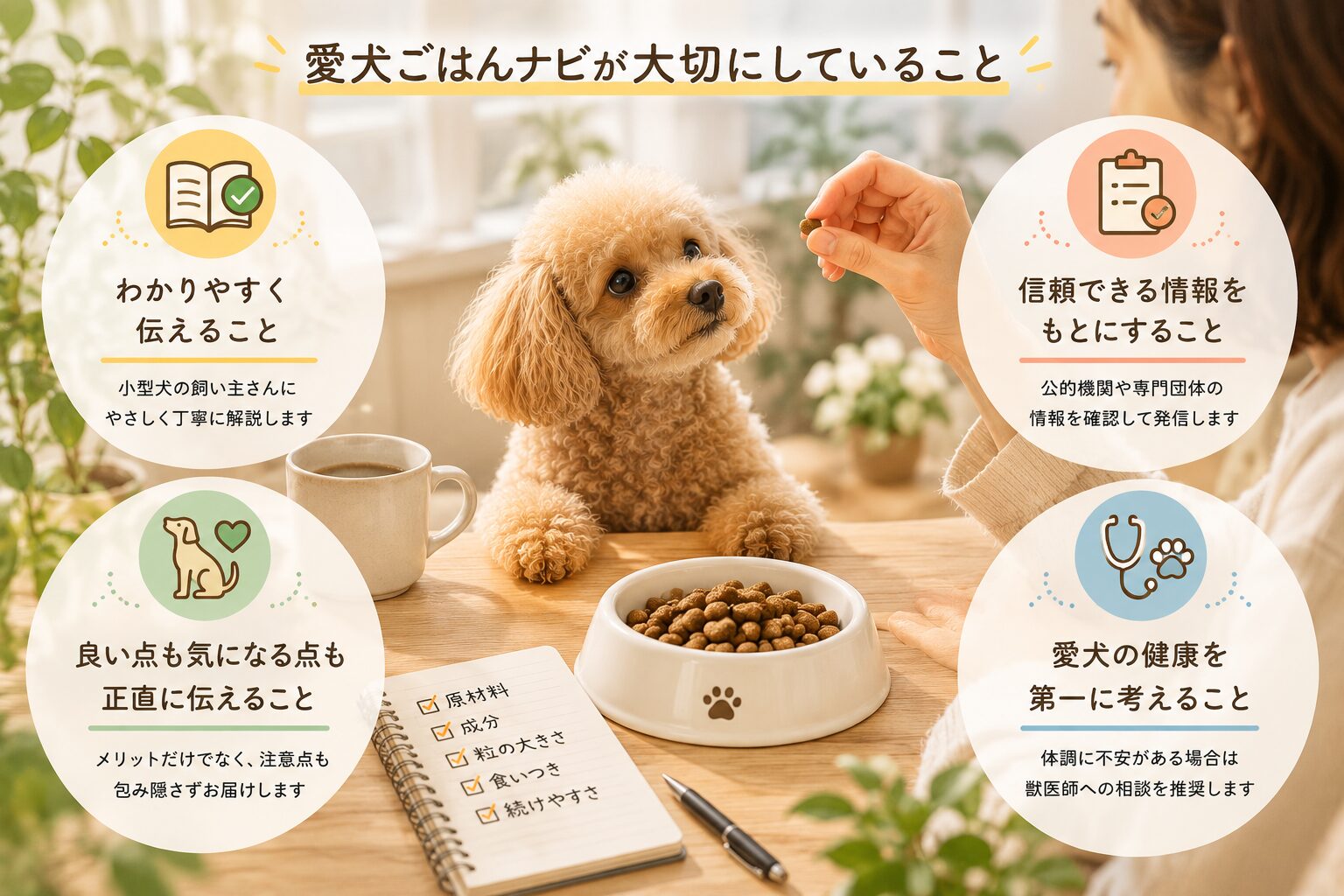 愛犬ごはんナビが大切にしていること